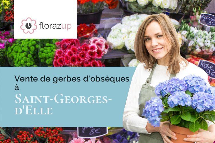 bouquets de fleurs pour des obsèques à Saint-Georges-d'Elle (Manche/50680)
