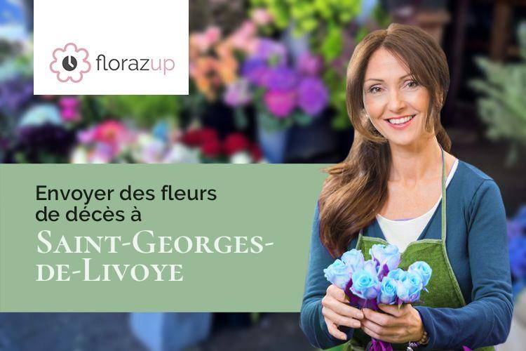 couronnes de fleurs pour un décès à Saint-Georges-de-Livoye (Manche/50370)