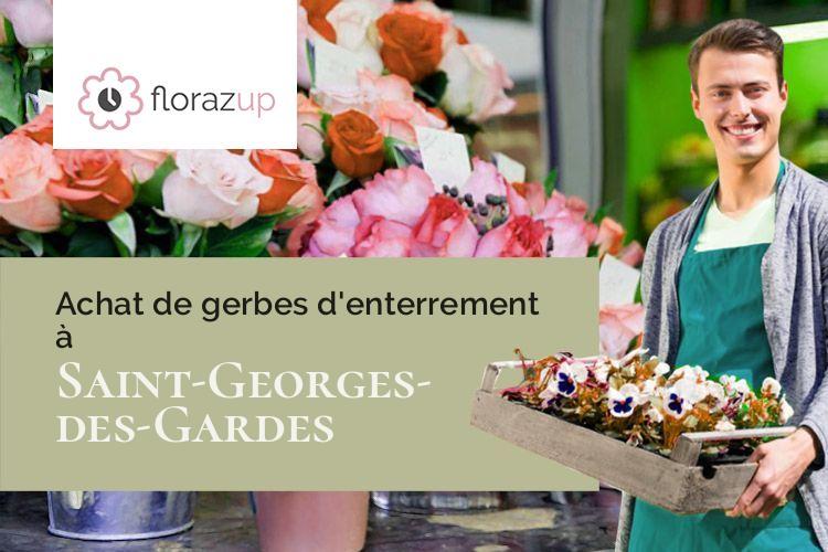 compositions de fleurs pour un deuil à Saint-Georges-des-Gardes (Maine-et-Loire/49120)