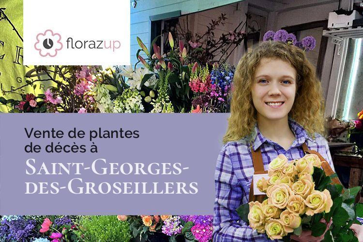 créations de fleurs pour une crémation à Saint-Georges-des-Groseillers (Orne/61100)