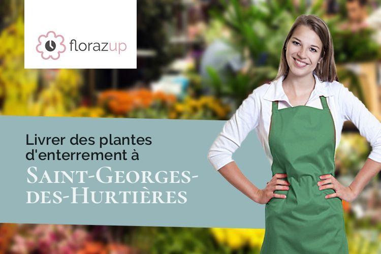 fleurs deuil pour un enterrement à Saint-Georges-des-Hurtières (Savoie/73220)