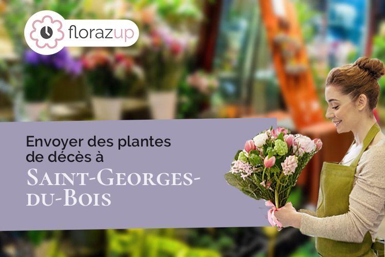 créations de fleurs pour un enterrement à Saint-Georges-du-Bois (Charente-Maritime/17700)