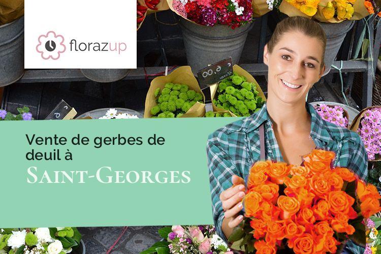 fleurs deuil pour une crémation à Saint-Georges (Gers/32430)