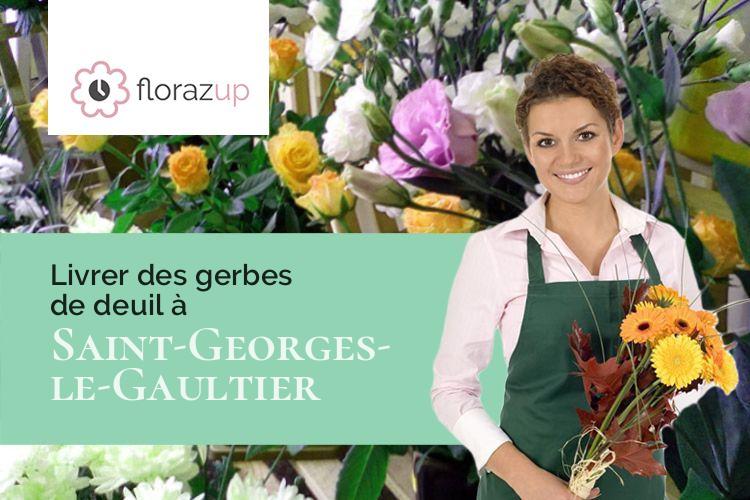 compositions de fleurs pour une crémation à Saint-Georges-le-Gaultier (Sarthe/72590)
