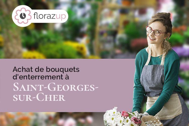 créations de fleurs pour un enterrement à Saint-Georges-sur-Cher (Loir-et-Cher/41400)