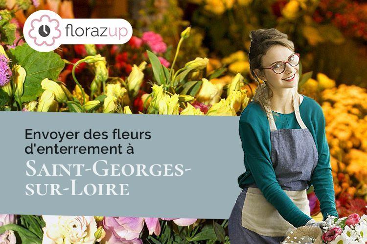 bouquets de fleurs pour des funérailles à Saint-Georges-sur-Loire (Maine-et-Loire/49170)