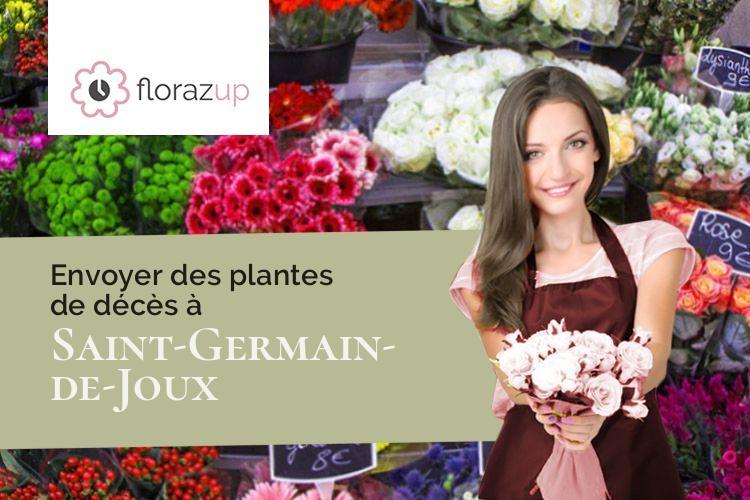 coupes de fleurs pour des funérailles à Saint-Germain-de-Joux (Ain/01130)