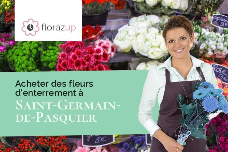 compositions florales pour des obsèques à Saint-Germain-de-Pasquier (Eure/27370)