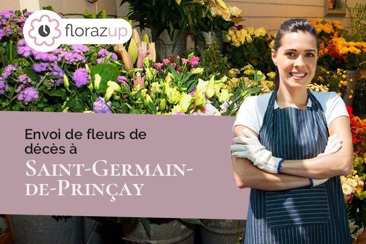 coupes de fleurs pour une crémation à Saint-Germain-de-Prinçay (Vendée/85110)