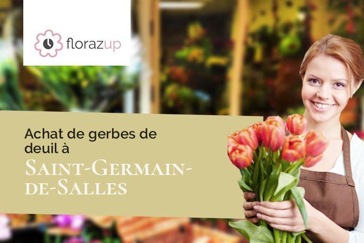 couronnes florales pour des obsèques à Saint-Germain-de-Salles (Allier/03140)