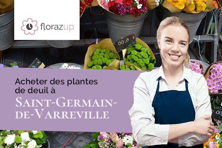 couronnes de fleurs pour un deuil à Saint-Germain-de-Varreville (Manche/50480)