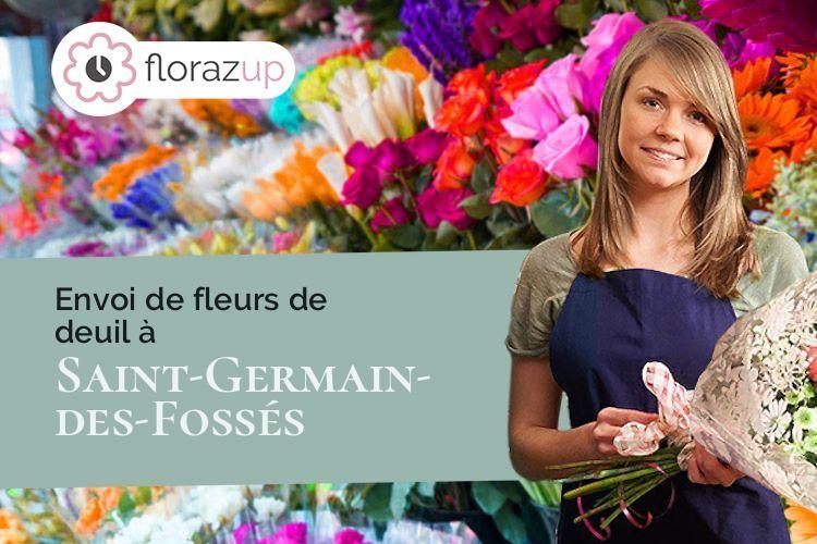 compositions de fleurs pour un décès à Saint-Germain-des-Fossés (Allier/03260)