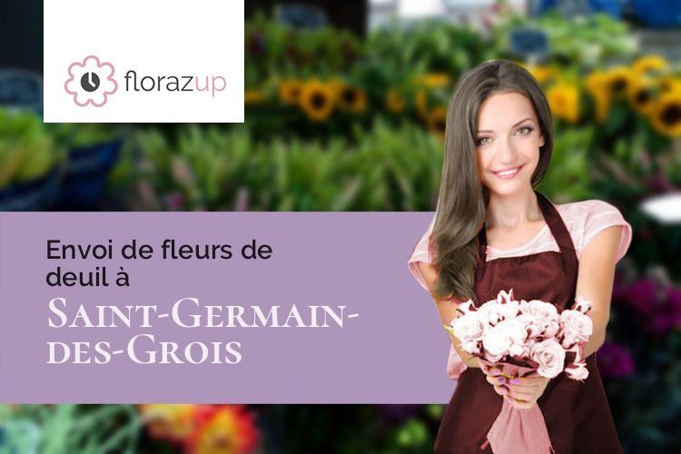 gerbes de fleurs pour une crémation à Saint-Germain-des-Grois (Orne/61110)