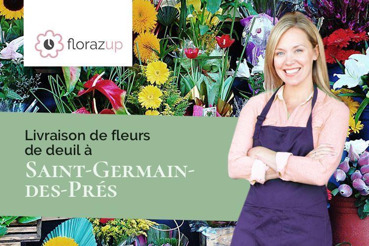 compositions de fleurs pour un deuil à Saint-Germain-des-Prés (Tarn/81700)