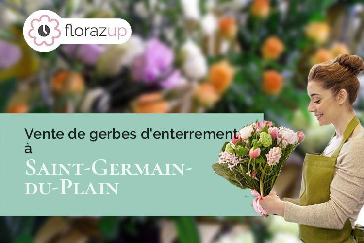 compositions florales pour une crémation à Saint-Germain-du-Plain (Saône-et-Loire/71370)