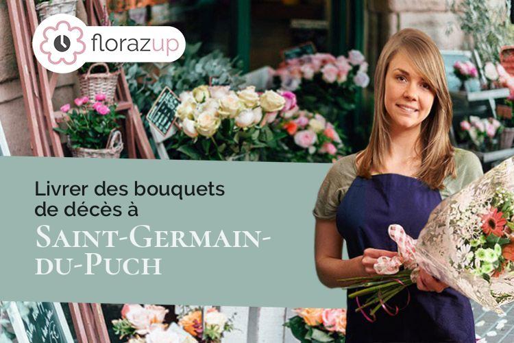 coupes de fleurs pour un enterrement à Saint-Germain-du-Puch (Gironde/33750)