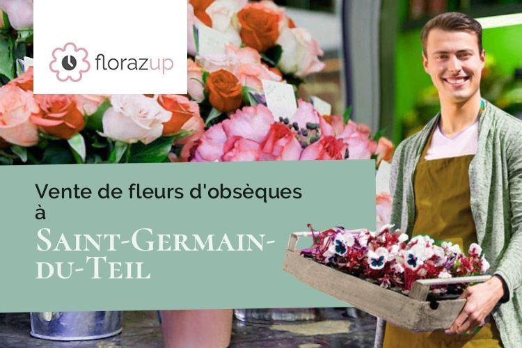 créations florales pour un enterrement à Saint-Germain-du-Teil (Lozère/48340)