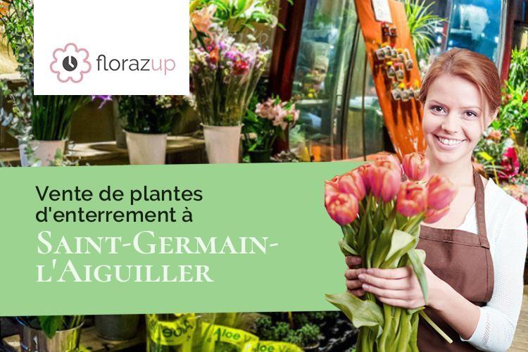 compositions de fleurs pour un enterrement à Saint-Germain-l'Aiguiller (Vendée/85390)