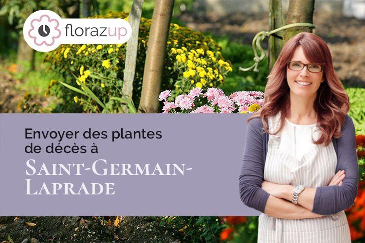 créations florales pour des obsèques à Saint-Germain-Laprade (Haute-Loire/43700)