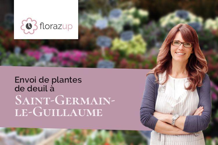 compositions de fleurs pour des obsèques à Saint-Germain-le-Guillaume (Mayenne/53240)