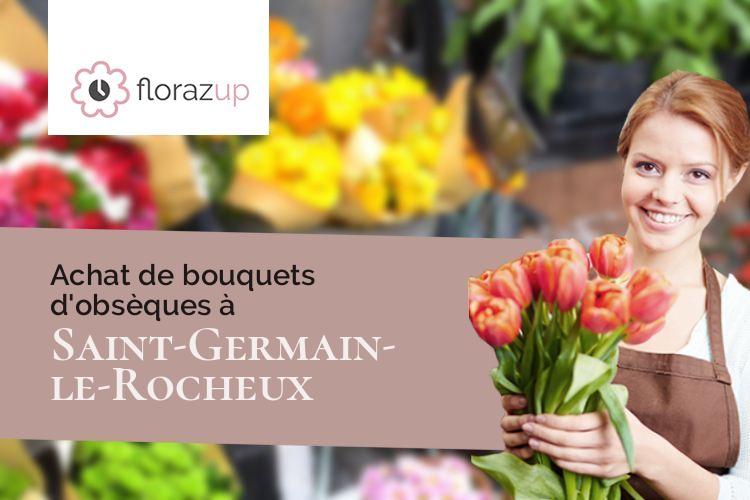 compositions de fleurs pour des obsèques à Saint-Germain-le-Rocheux (Côte-d'Or/21510)