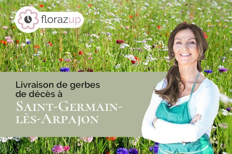créations florales pour un enterrement à Saint-Germain-lès-Arpajon (Essonne/91180)