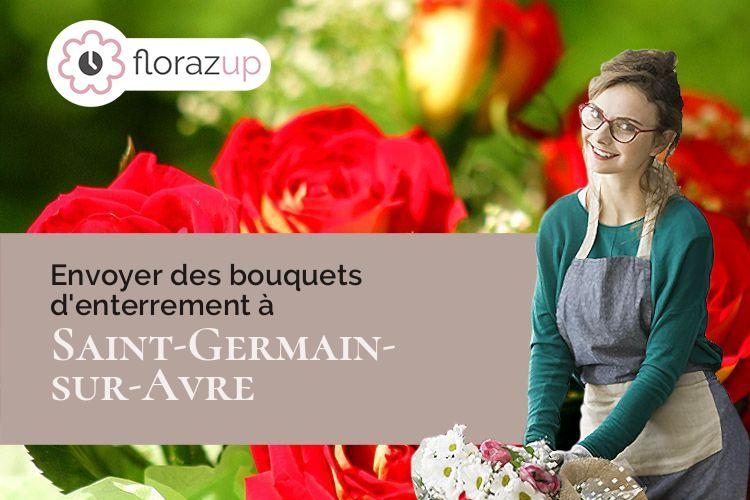 coupes de fleurs pour un enterrement à Saint-Germain-sur-Avre (Eure/27320)