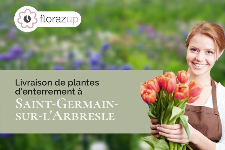 compositions florales pour un décès à Saint-Germain-sur-l'Arbresle (Rhône/69210)