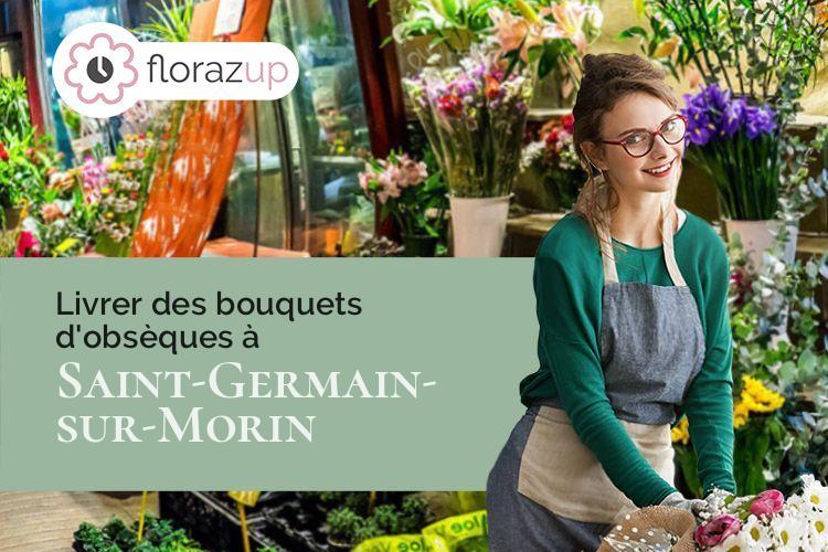couronnes de fleurs pour un deuil à Saint-Germain-sur-Morin (Seine-et-Marne/77860)