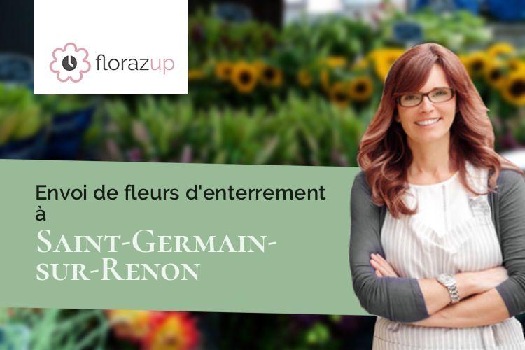 compositions florales pour des funérailles à Saint-Germain-sur-Renon (Ain/01240)