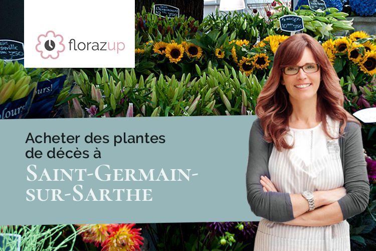 bouquets de fleurs pour des obsèques à Saint-Germain-sur-Sarthe (Sarthe/72130)