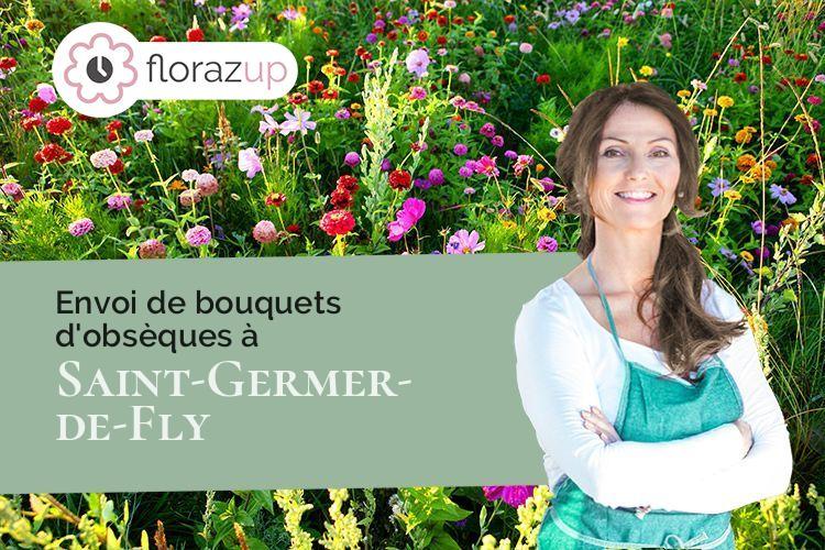 compositions florales pour un deuil à Saint-Germer-de-Fly (Oise/60850)