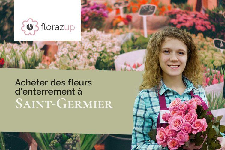compositions florales pour des funérailles à Saint-Germier (Deux-Sèvres/79340)