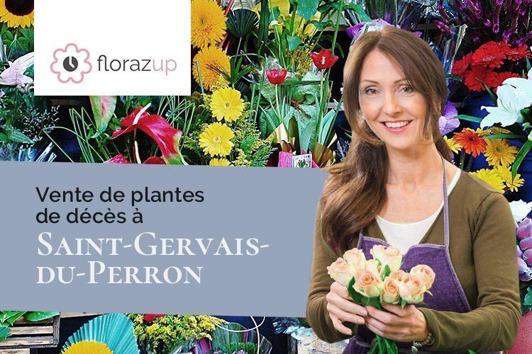 gerbes de fleurs pour un décès à Saint-Gervais-du-Perron (Orne/61500)