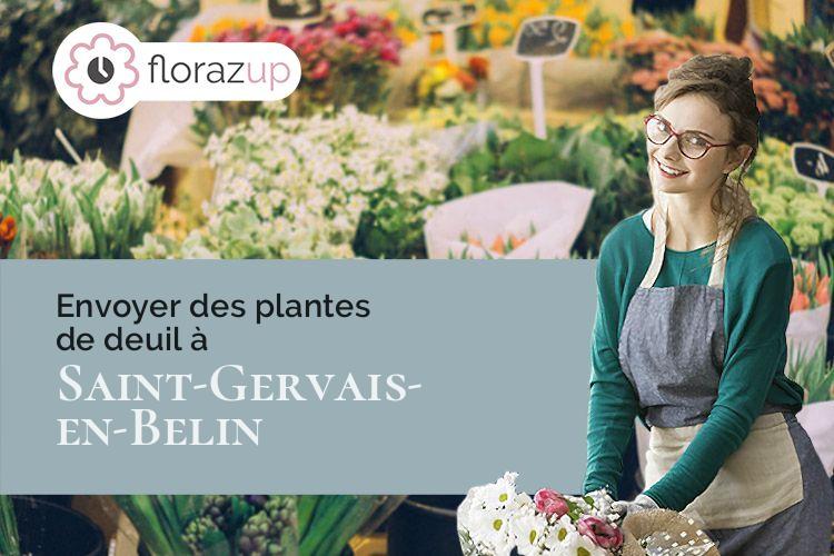 compositions florales pour des obsèques à Saint-Gervais-en-Belin (Sarthe/72220)