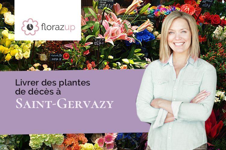 compositions florales pour un deuil à Saint-Gervazy (Puy-de-Dôme/63340)