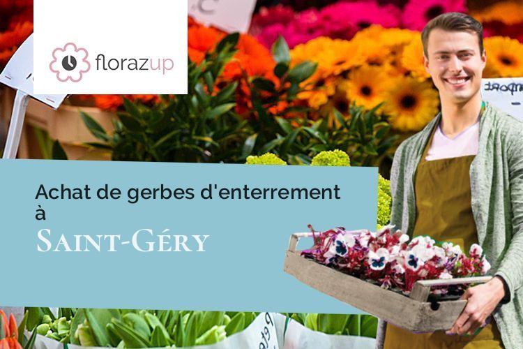 compositions florales pour un enterrement à Saint-Géry (Lot/46330)