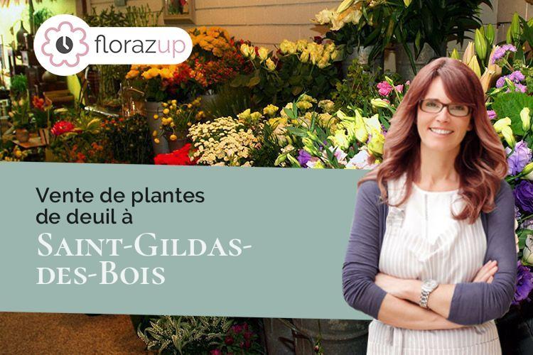 gerbes de fleurs pour un deuil à Saint-Gildas-des-Bois (Loire-Atlantique/44530)