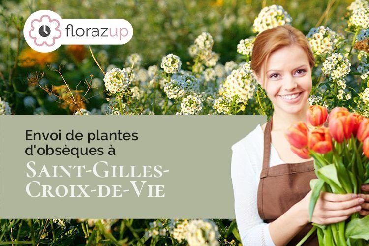 bouquets de fleurs pour des obsèques à Saint-Gilles-Croix-de-Vie (Vendée/85800)