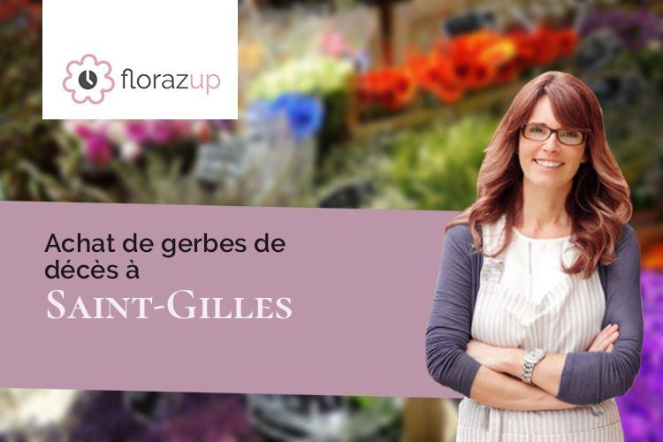 compositions florales pour une crémation à Saint-Gilles (Indre/36170)