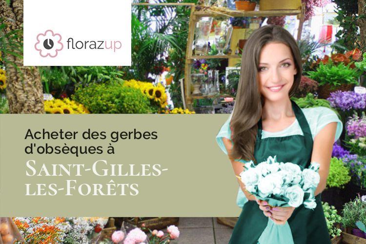 gerbes de fleurs pour une crémation à Saint-Gilles-les-Forêts (Haute-Vienne/87130)