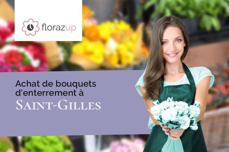 couronnes florales pour des funérailles à Saint-Gilles (Marne/51170)