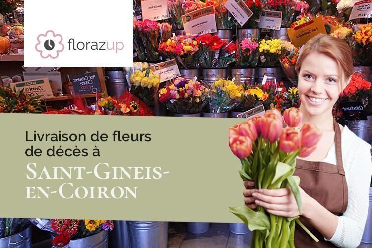 créations florales pour des funérailles à Saint-Gineis-en-Coiron (Ardèche/07580)