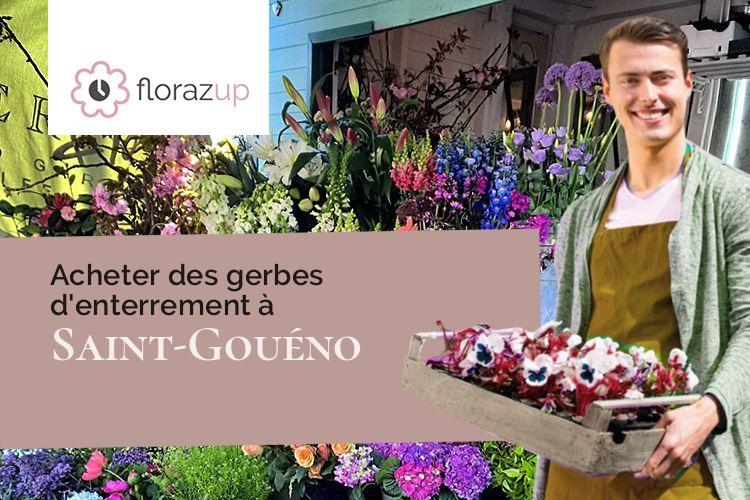 créations de fleurs pour des funérailles à Saint-Gouéno (Côtes-d'Armor/22330)
