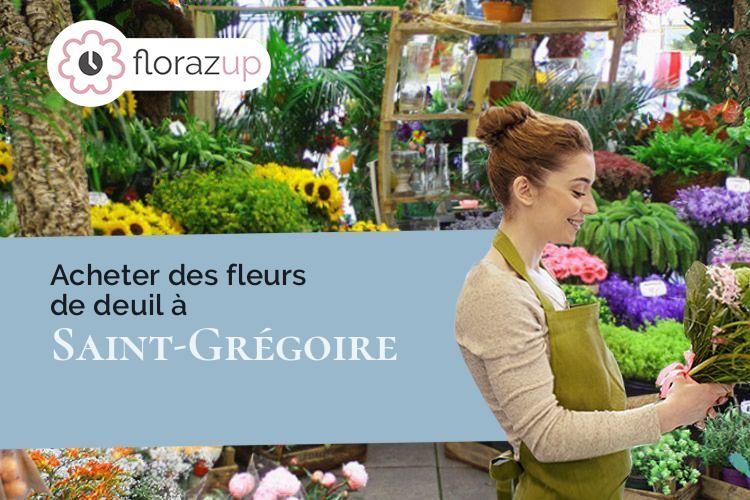 bouquets de fleurs pour un décès à Saint-Grégoire (Ille-et-Vilaine/35760)