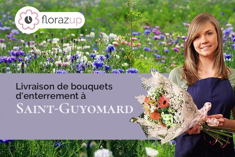 coupes de fleurs pour un enterrement à Saint-Guyomard (Morbihan/56460)