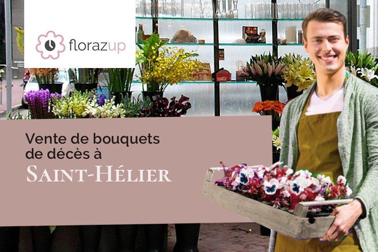 coeurs de fleurs pour un deuil à Saint-Hélier (Côte-d'Or/21690)