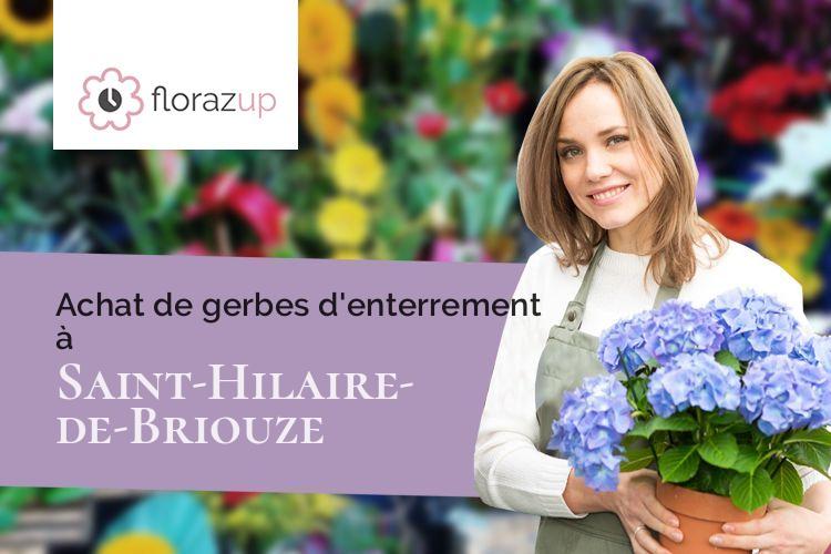 coeurs de fleurs pour un deuil à Saint-Hilaire-de-Briouze (Orne/61220)