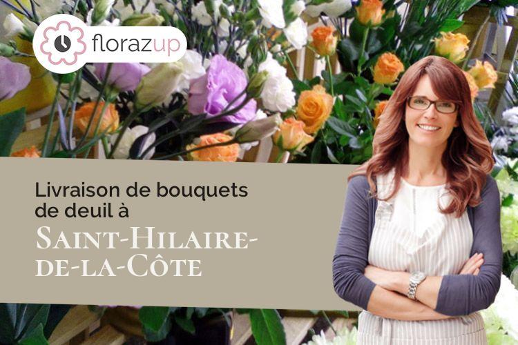 créations florales pour des funérailles à Saint-Hilaire-de-la-Côte (Isère/38260)