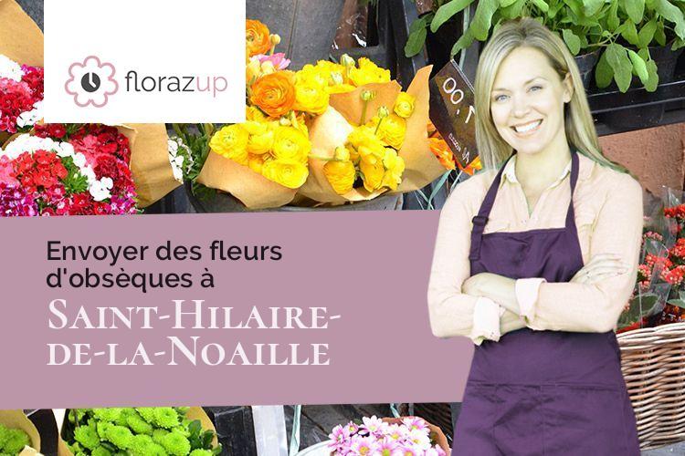 compositions de fleurs pour des funérailles à Saint-Hilaire-de-la-Noaille (Gironde/33190)